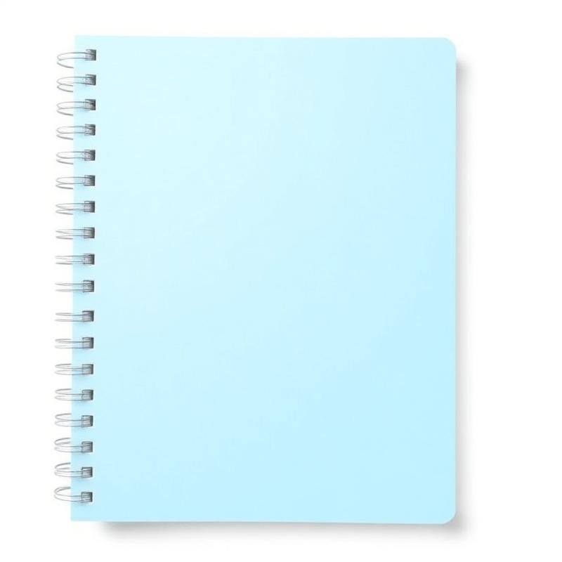 Caderno Espiral Capa Azul Claro